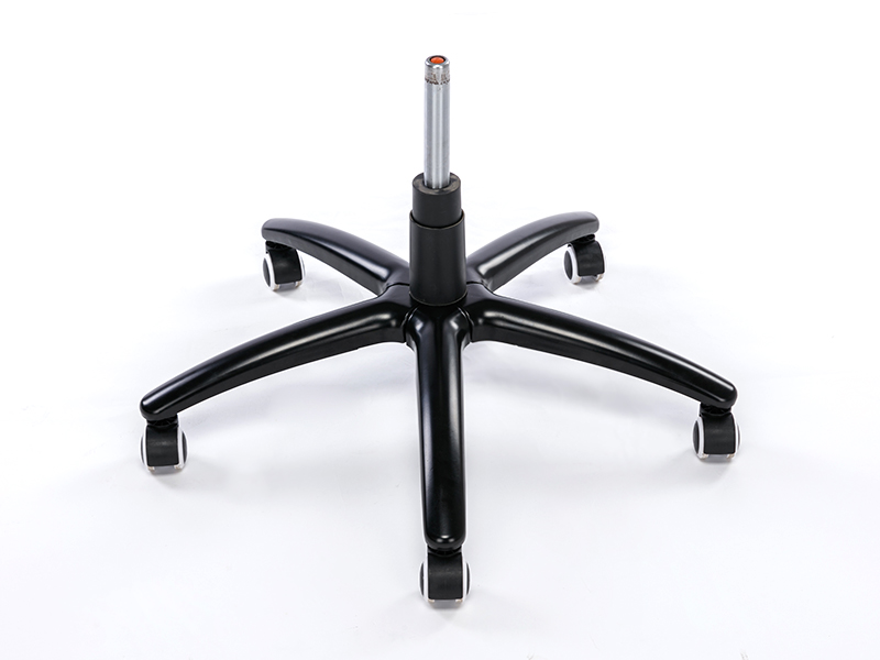 KD-J12 Thickened Alloy Spray-Painted Five-Star Office Chair With Curved Round Tube Legs For Fat Man Gaming Chair Base